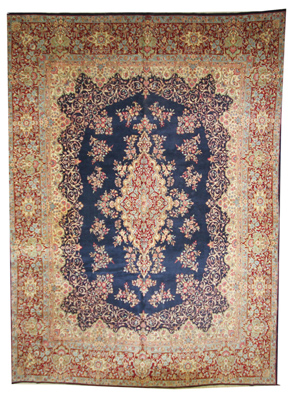 Persian Kerman Rug (Antique -100% Wool)