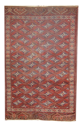 Persian Turkaman Rug circa 1880 (Antique -100% Wool)