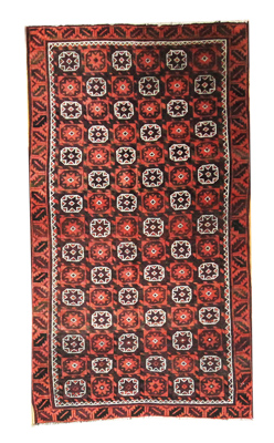 Persian Turkaman Rug circa 1910 (Antique -100% Wool)