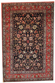 Silk Persian Varamin  Rug (Antique -100% Silk)