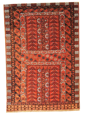 Persian Ersari Turkaman Rug (Antique -100% Wool)