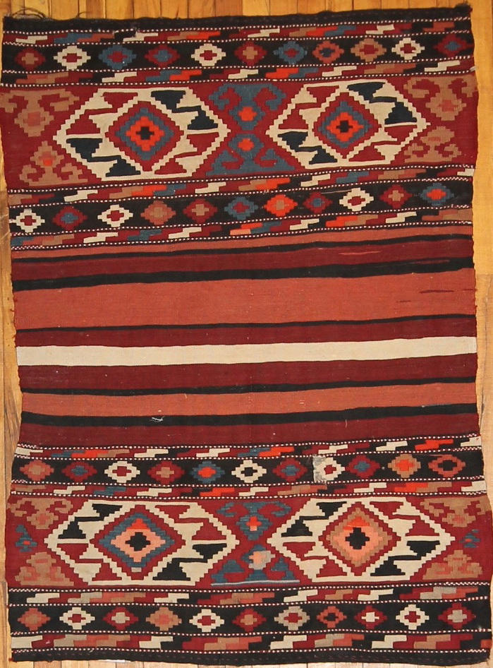 Caucasian Klim Rug circa 1910 (Antique -100 % Wool)