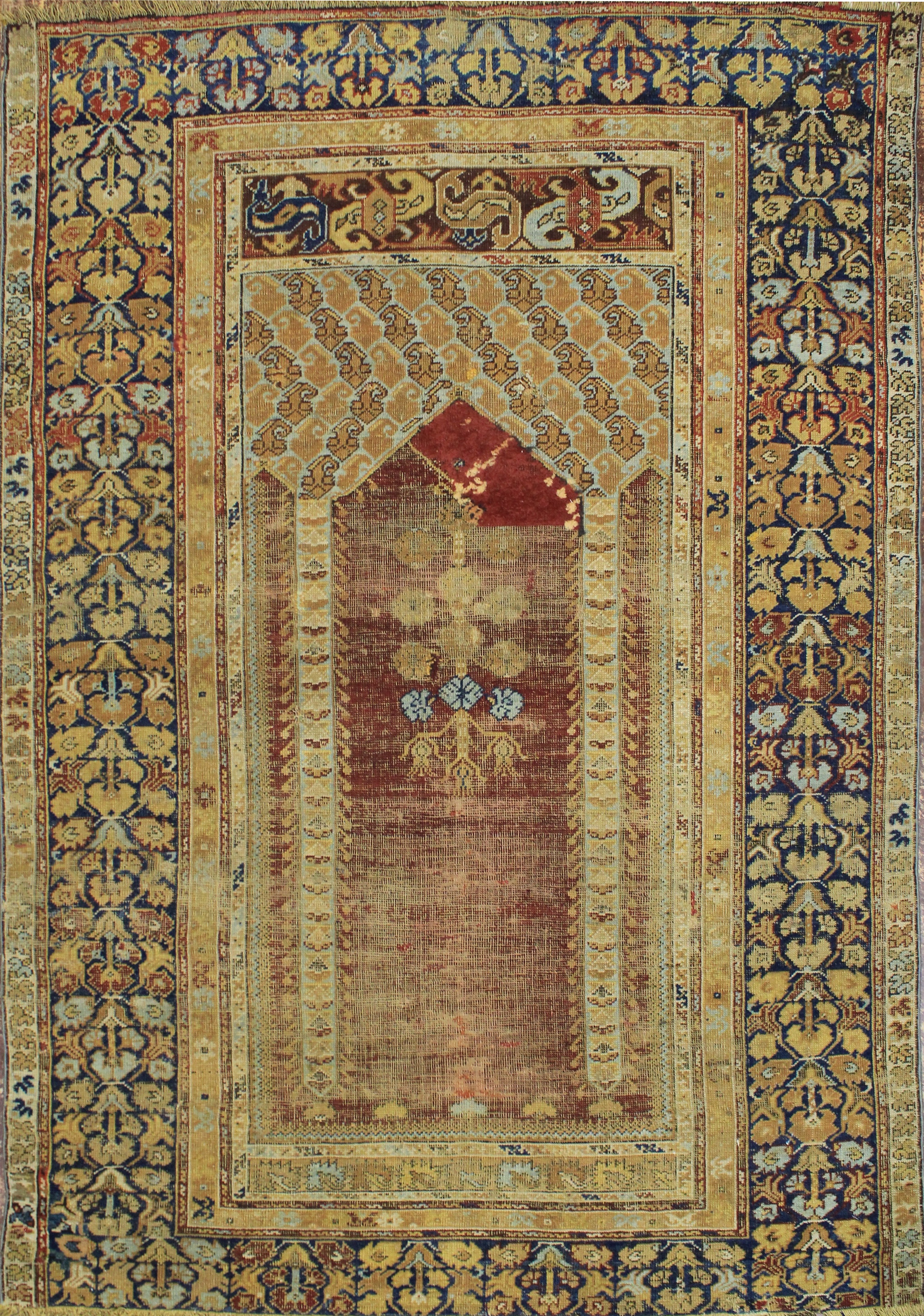 Turkish Rug circa 1870 (Antique -100% Wool)