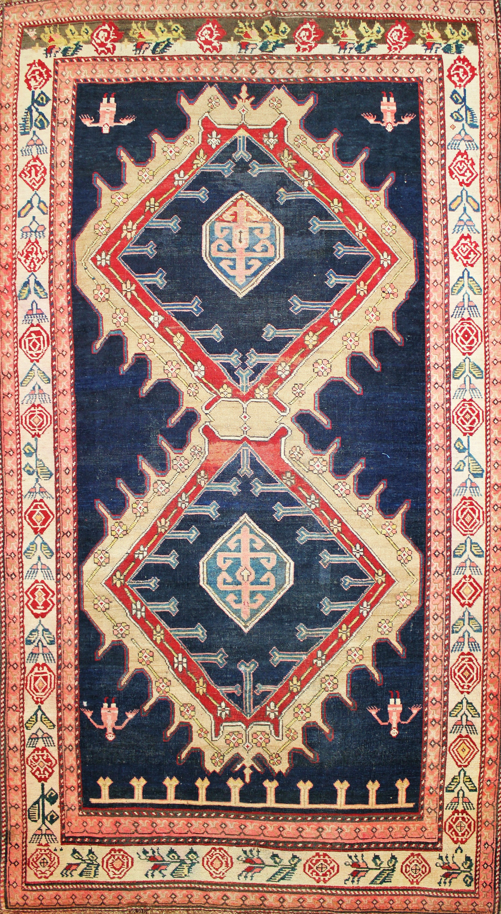 Caucasian Karabagh Rug circa 19th Century (Antique -100% Wool)