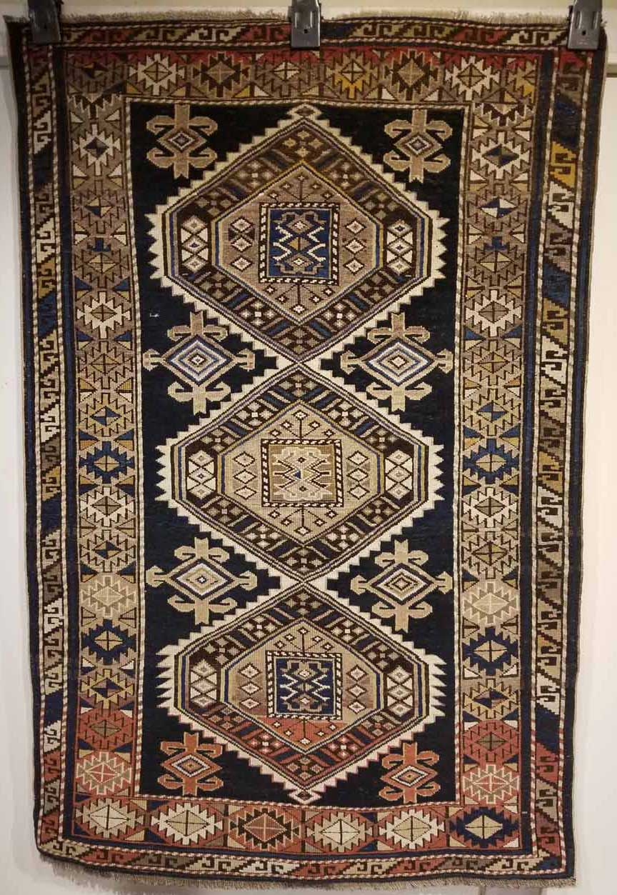 Caucasian Shirvan Rug circa 1920 (Antique -100% Wool)