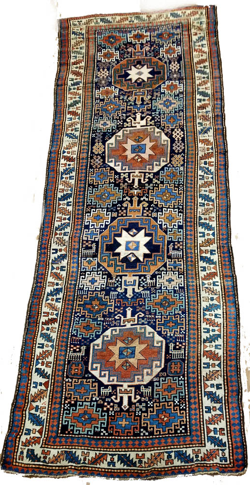 Caucasian Kazak Rug (Antique -100% Wool)