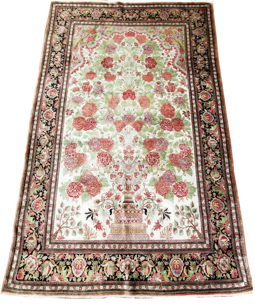 Persian Qume Silk Rug (Traditional -100% Silk)