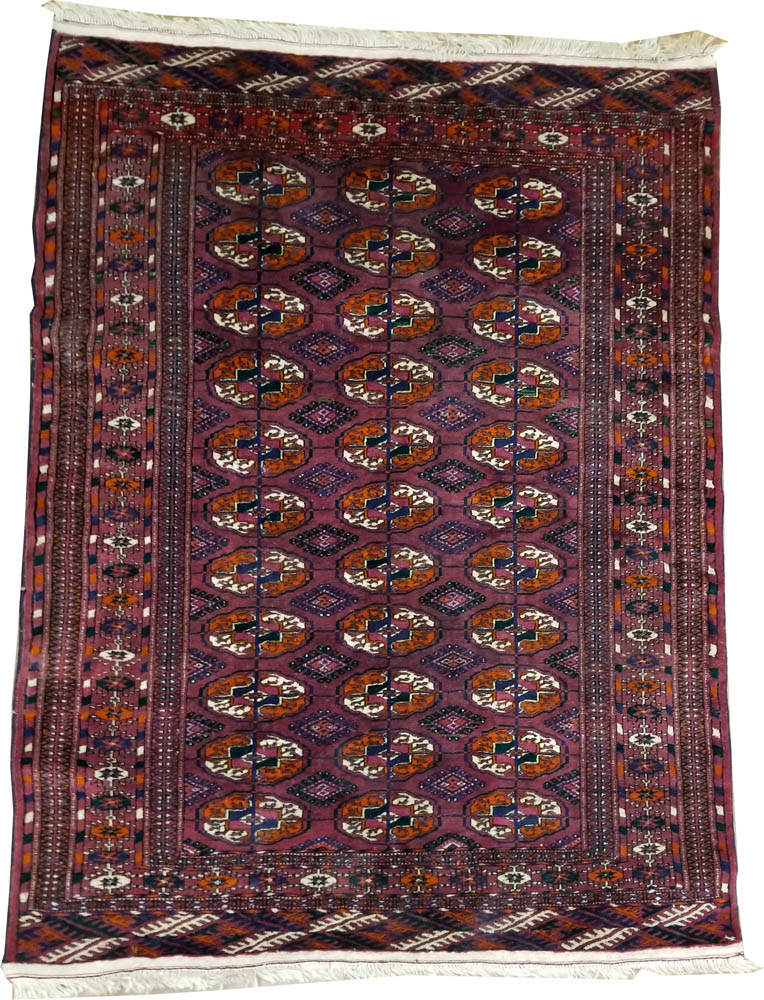 Persian Turkaman Karkas Rug (Antique -100% Wool)