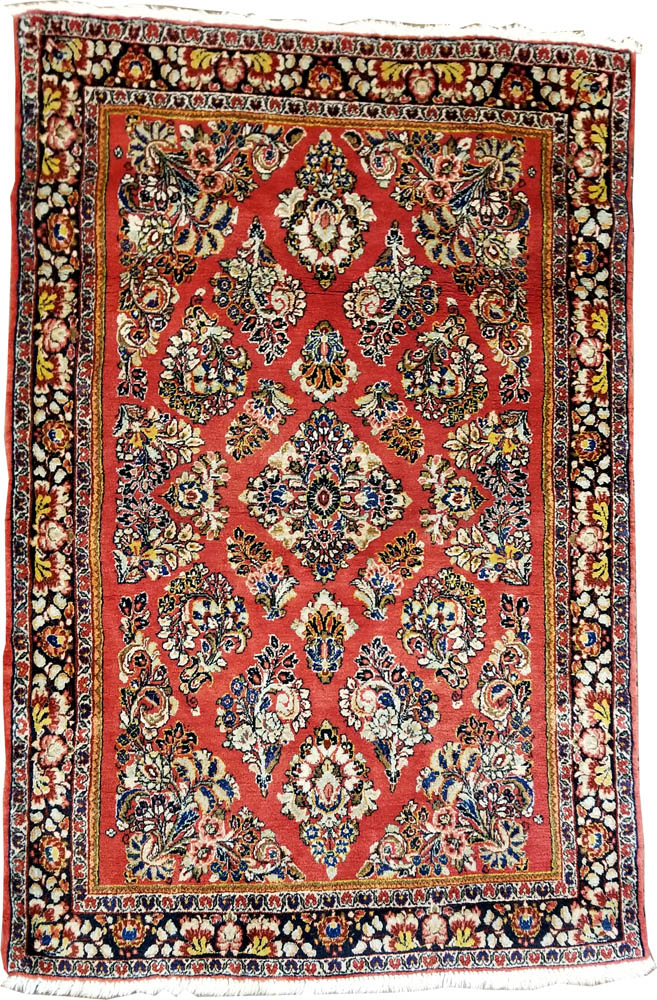 Persian Saruk Rug (Antique -100% Wool)