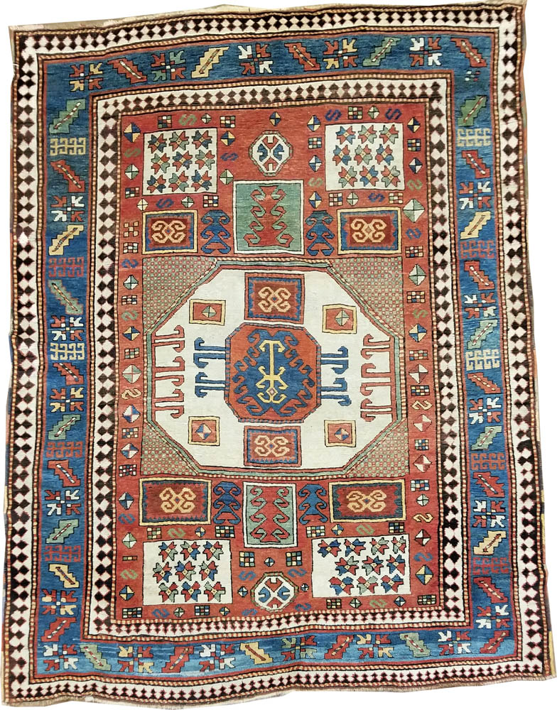 Kazak Karachov Rug (Antique -100% Wool)