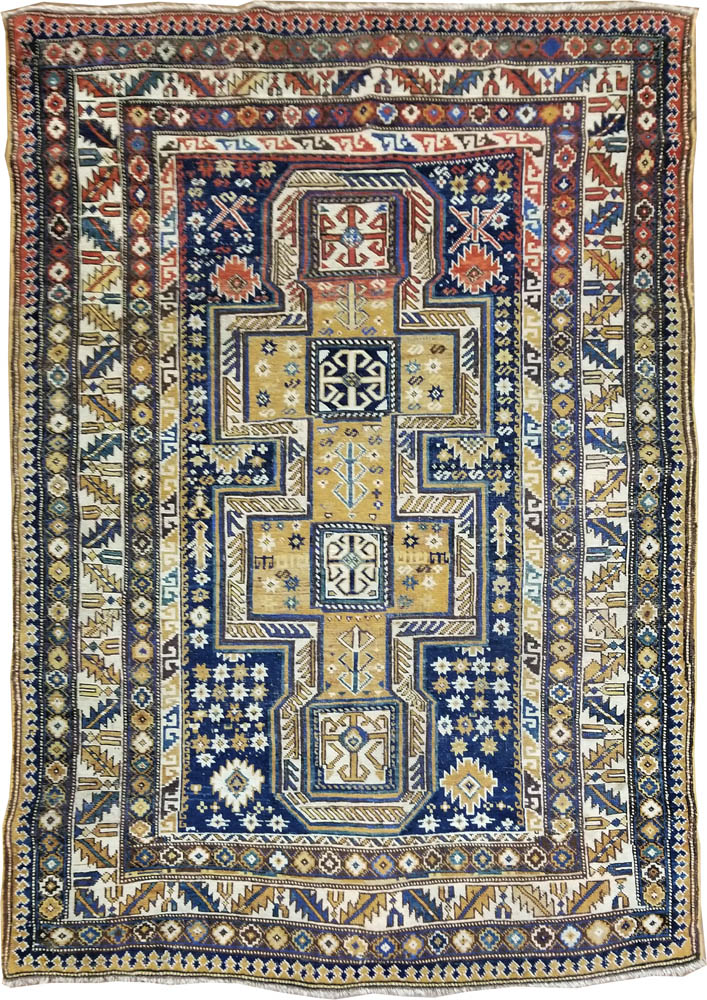 Caucasian Shirvan Rug (Antique -100% Wool)