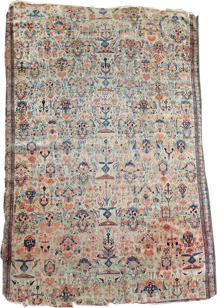 Persian Zele Soltan Rug (Antique -100% Wool)