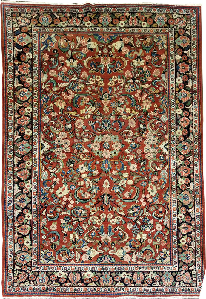 Persian Mahal Rug (Antique -100% Wool)
