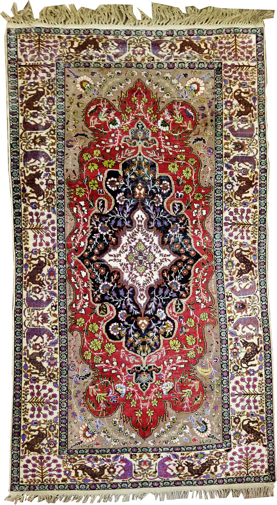 Turkish Rug (Antique -Wool and Silk)