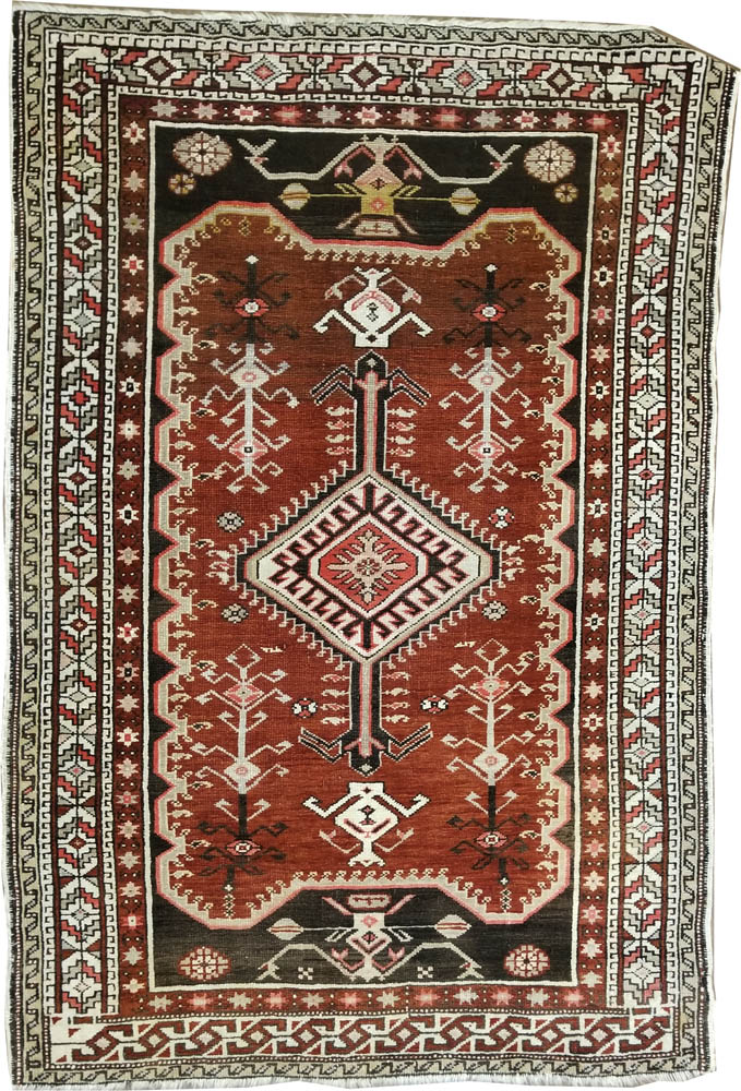 Caucasian Shirvan Rug (Antique -100% Wool)