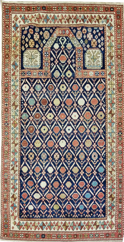 Caucasian Shirvan Rug (Antique -100% Wool)