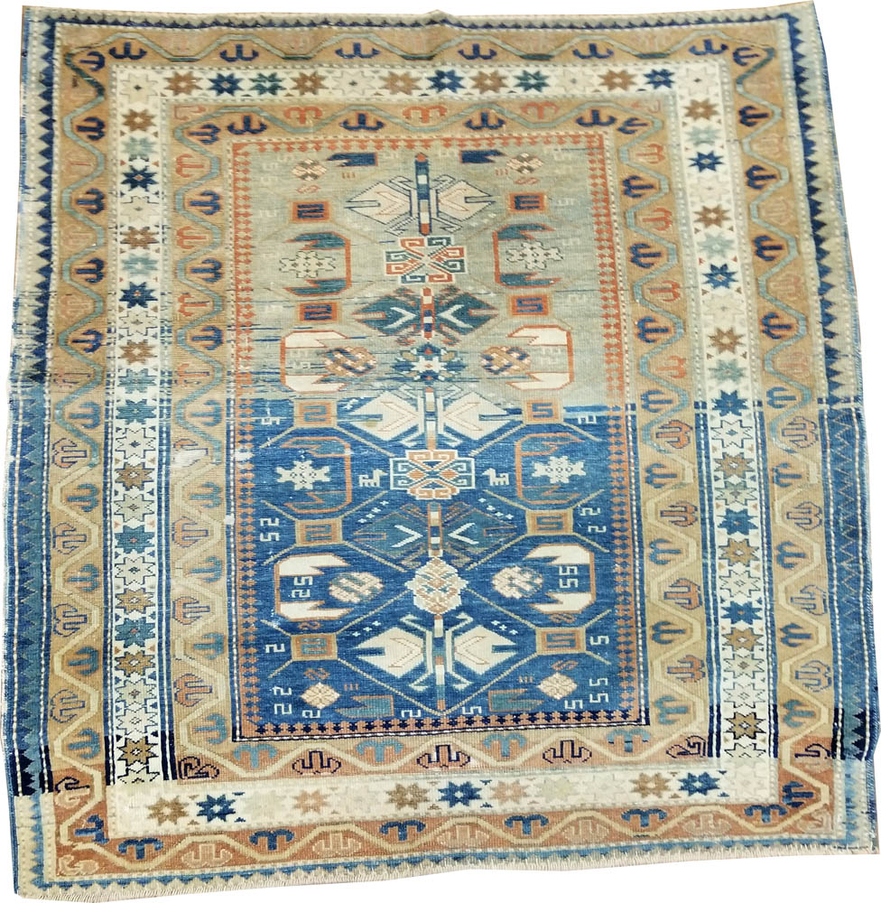Caucasian Rug (Antique -100% Wool)