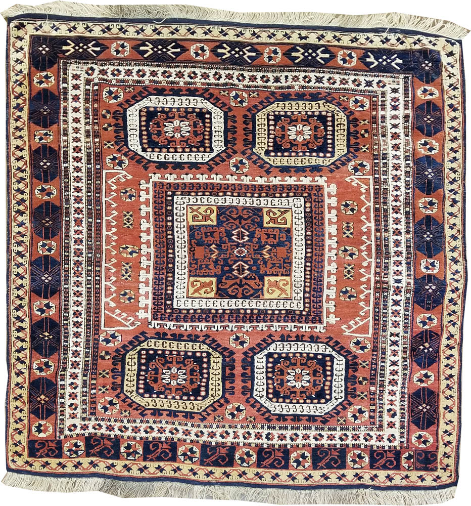 Turkish Bergama Rug (Antique -100% Wool)