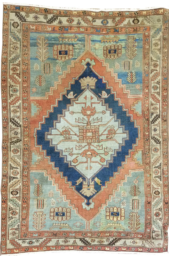 Persian Serapi Heriz Rug (Antique -100% Wool)