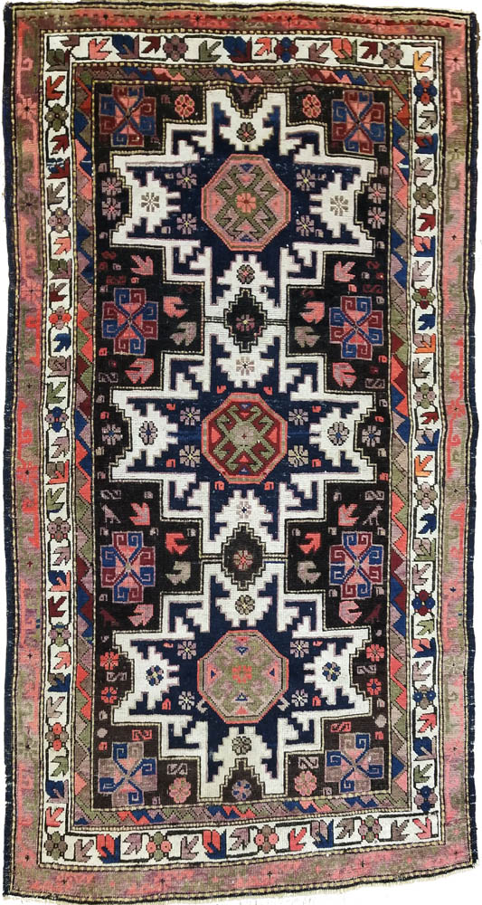 Kuba Caucasus Rug (Antique -100% Wool)