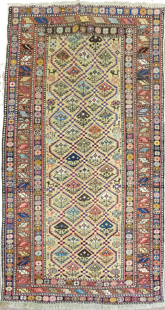 Caucasian Rug (Antique -100% Wool)