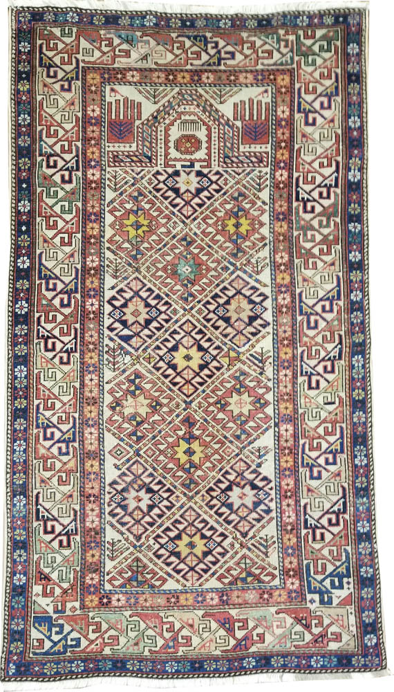 Caucasian  Shirvan Rug (Antique -100% Wool)