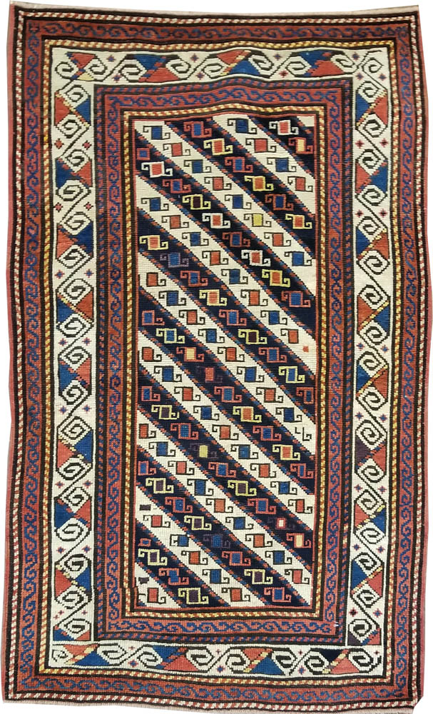 Caucasian Kazak Rug (Antique -100% Wool)