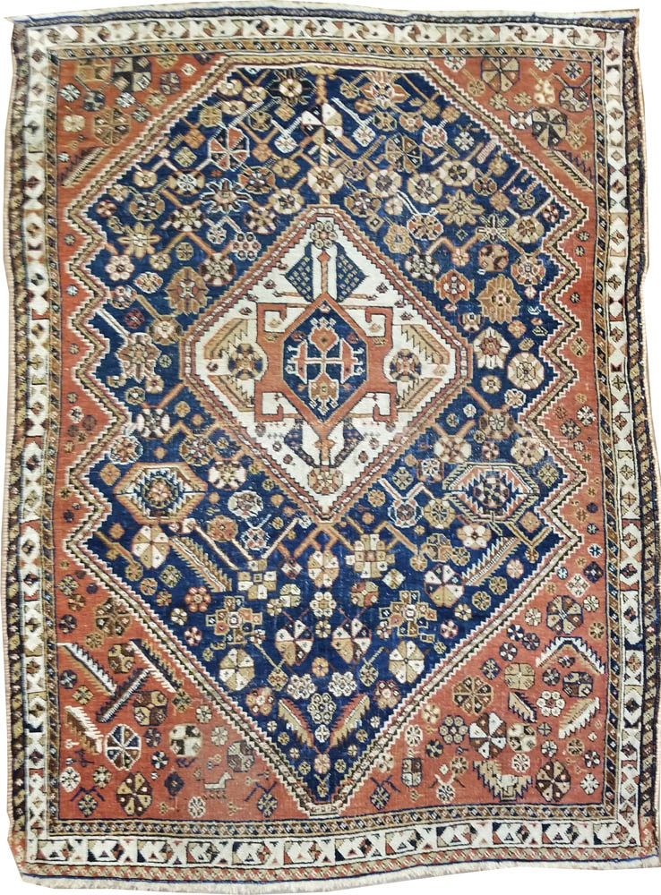 Persian Kashkay Rug (Antique -100% Wool)