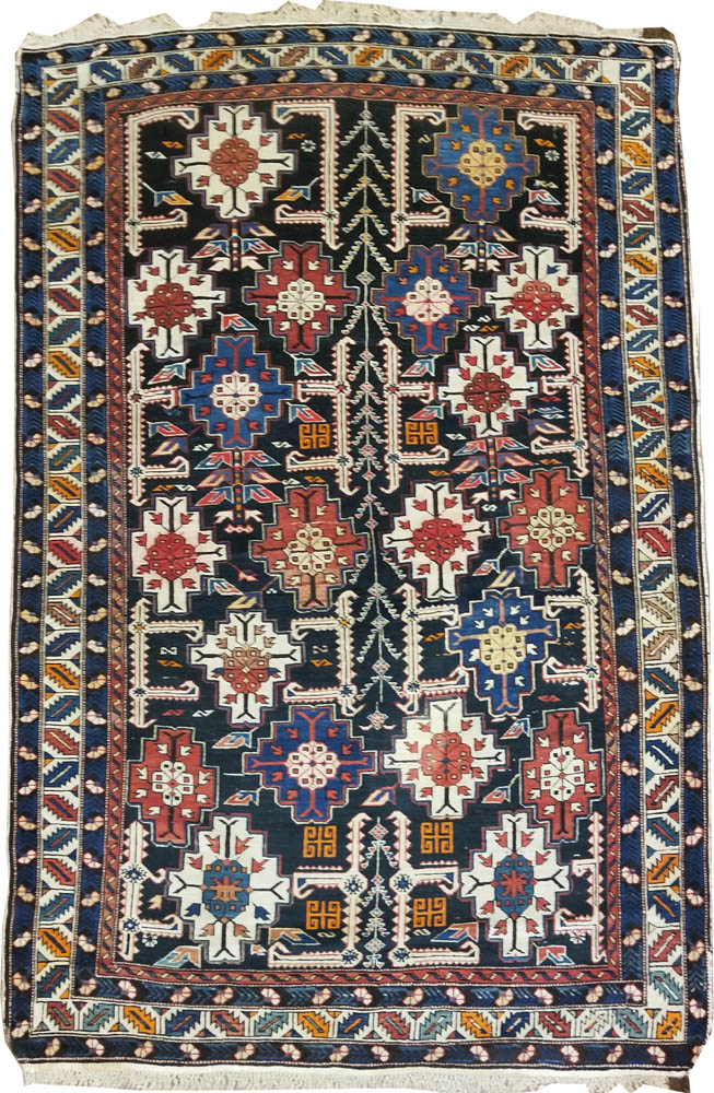 Caucasian Rug (Antique -100% Wool)