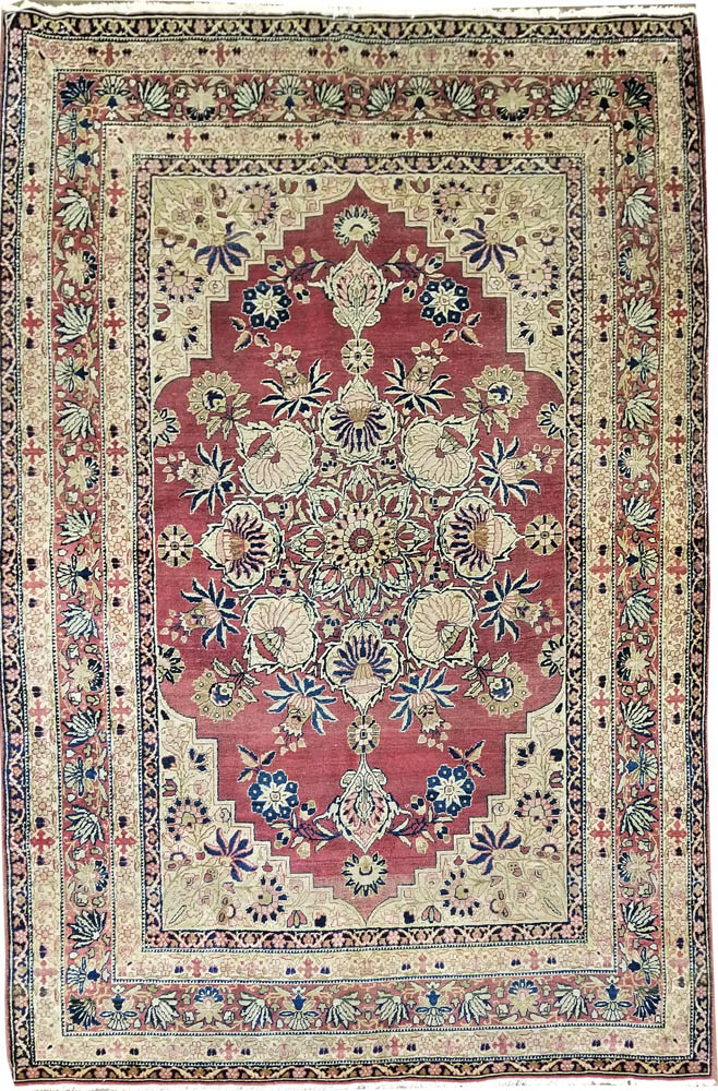 Persian Raver Kerman Rug (Antique -100% Wool)