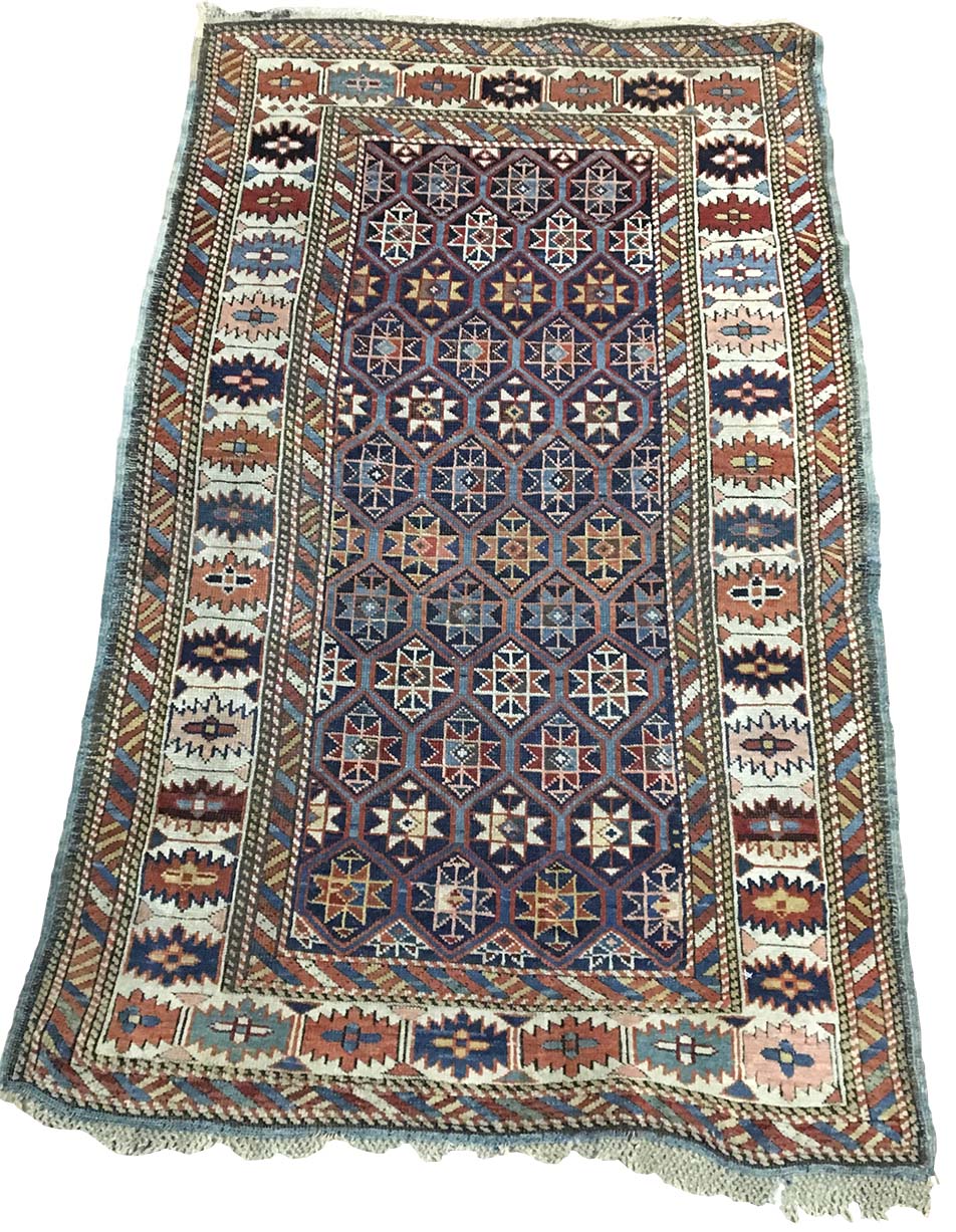 Caucasian Rug (Antique -100% Wool on Wool)