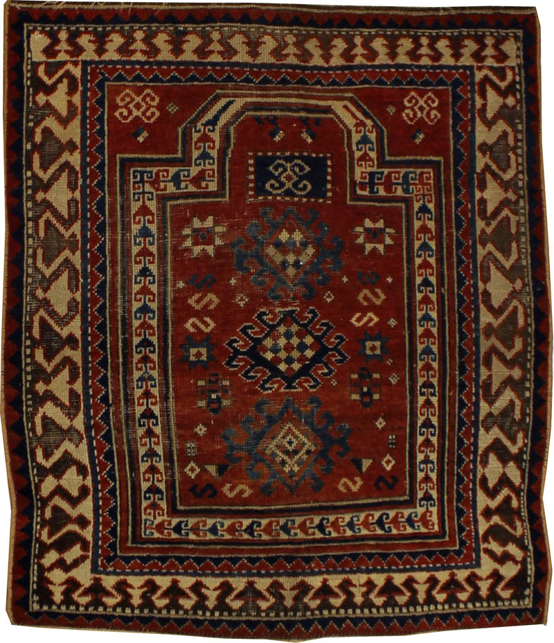 Antique Caucasian Kazak Rug