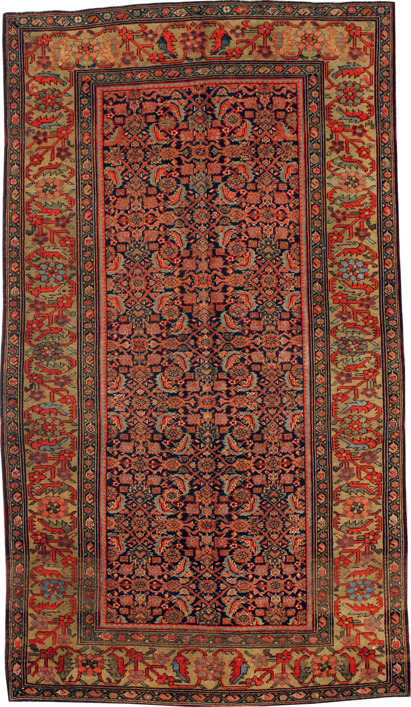 Antique Persian Farahan Rug