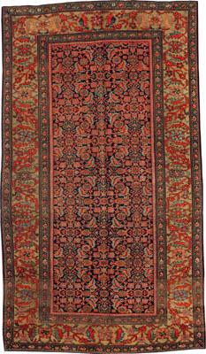 Antique Persian Farahan Rug
