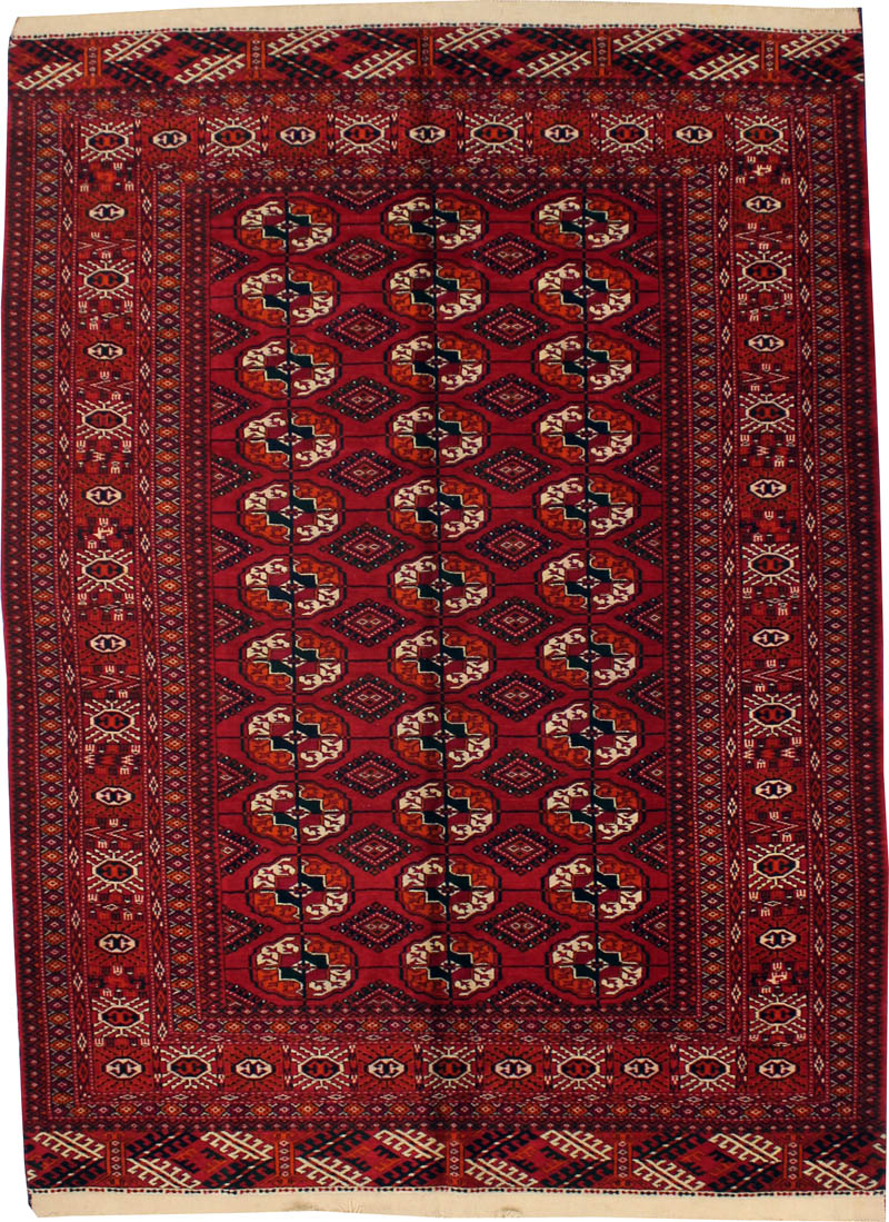 Antique Turkoman Rug (Bokhara Design)