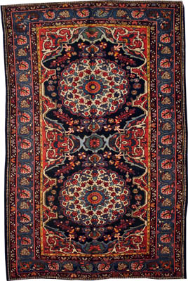 Antique Persian Bakhtiari Rug