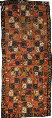 Antique Uzbek Suzani Flat Weave