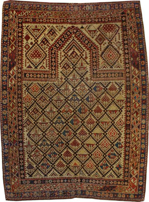 Antique Dagestan Prayer Rug