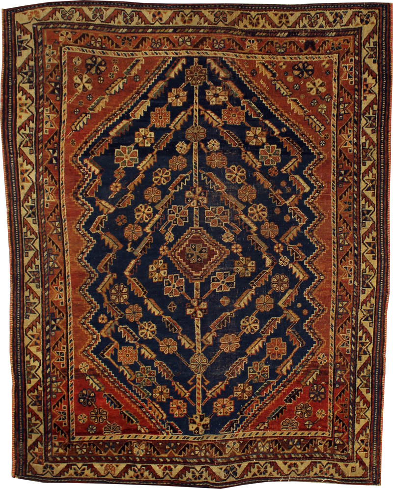 Antique Persian Kashkay Rug