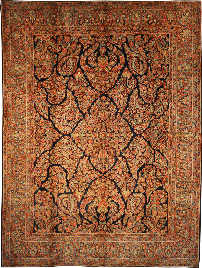 Antique Persian Sarouk Rug