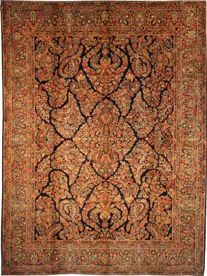 Antique Persian Sarouk Rug