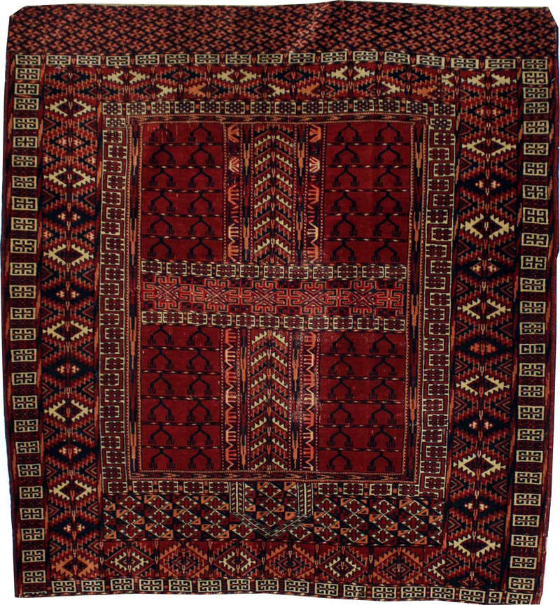 Antique Turkoman Doorway Rug (Ensi)