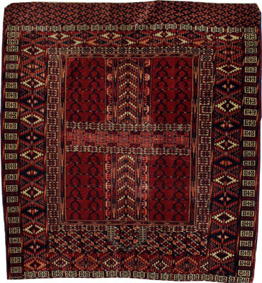 Antique Turkoman Doorway Rug (Ensi)