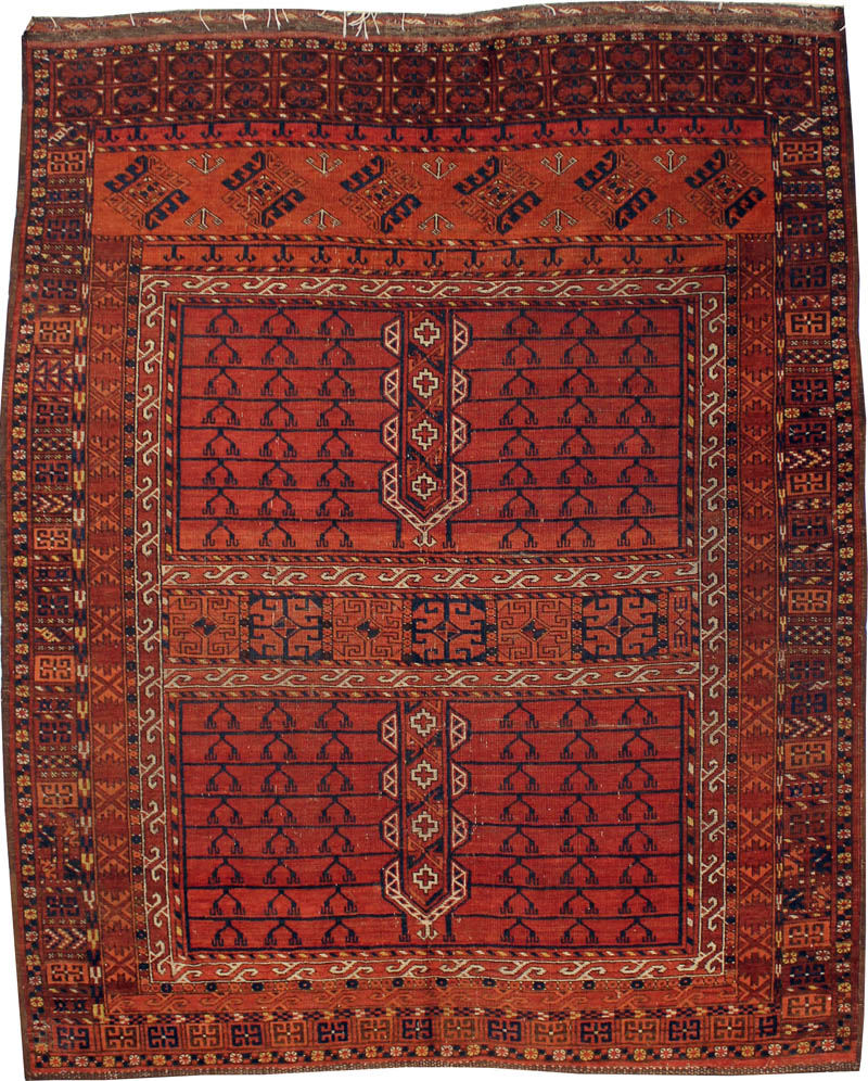 Antique Turkoman Ensi Rug