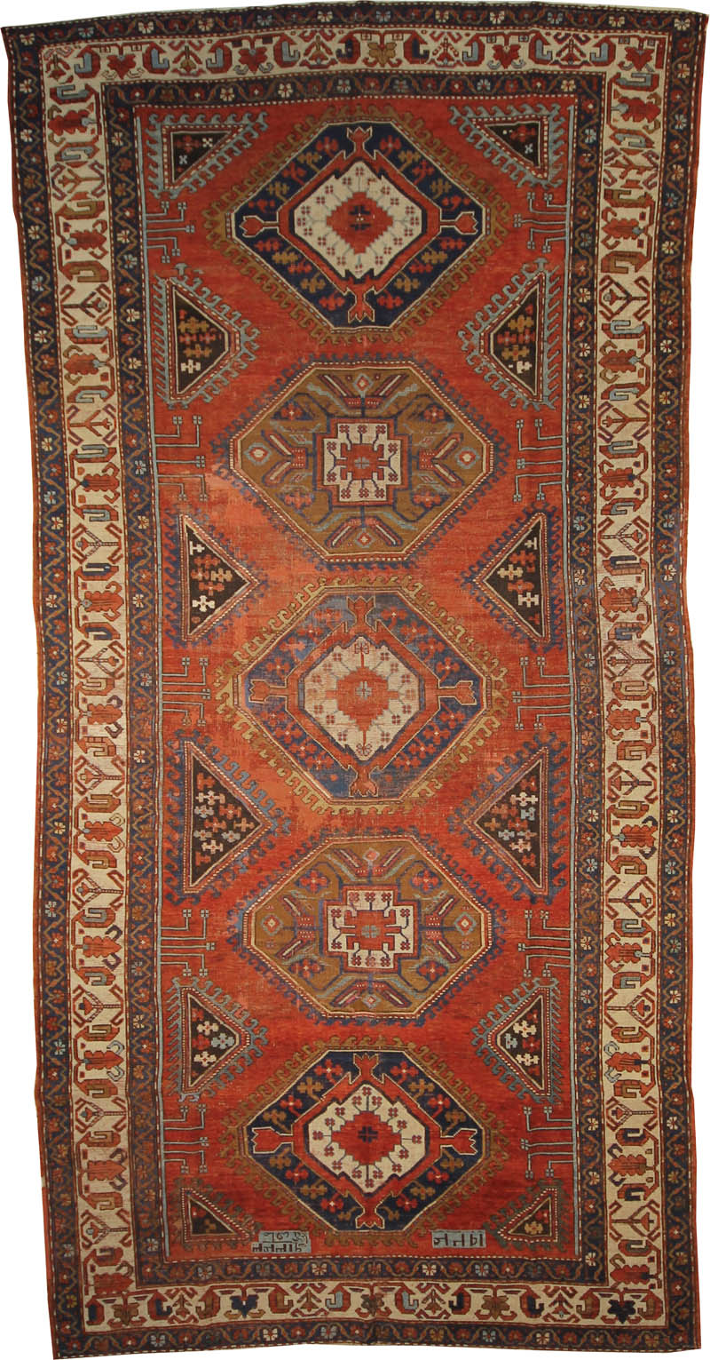 Antique Kazak Long Rug