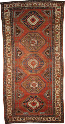 Antique Kazak Long Rug