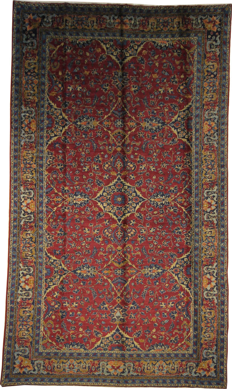 Antique Persian Mashad Rug