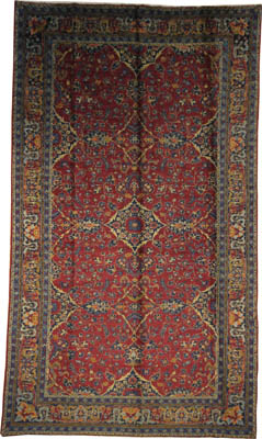 Antique Persian Mashad Rug