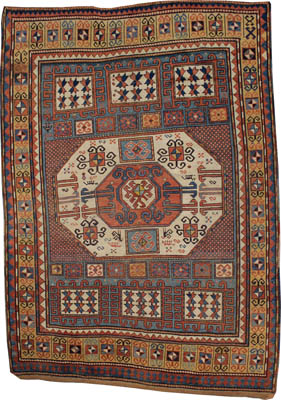 Antique Caucasian Karocho Rug