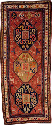 Antique Caucasian Rug